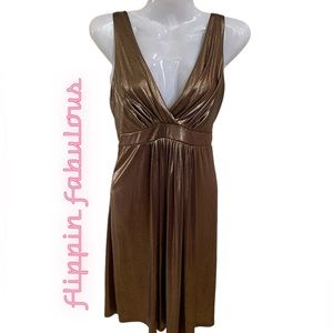 Vintage B. Darlin Metallic Copper Dress